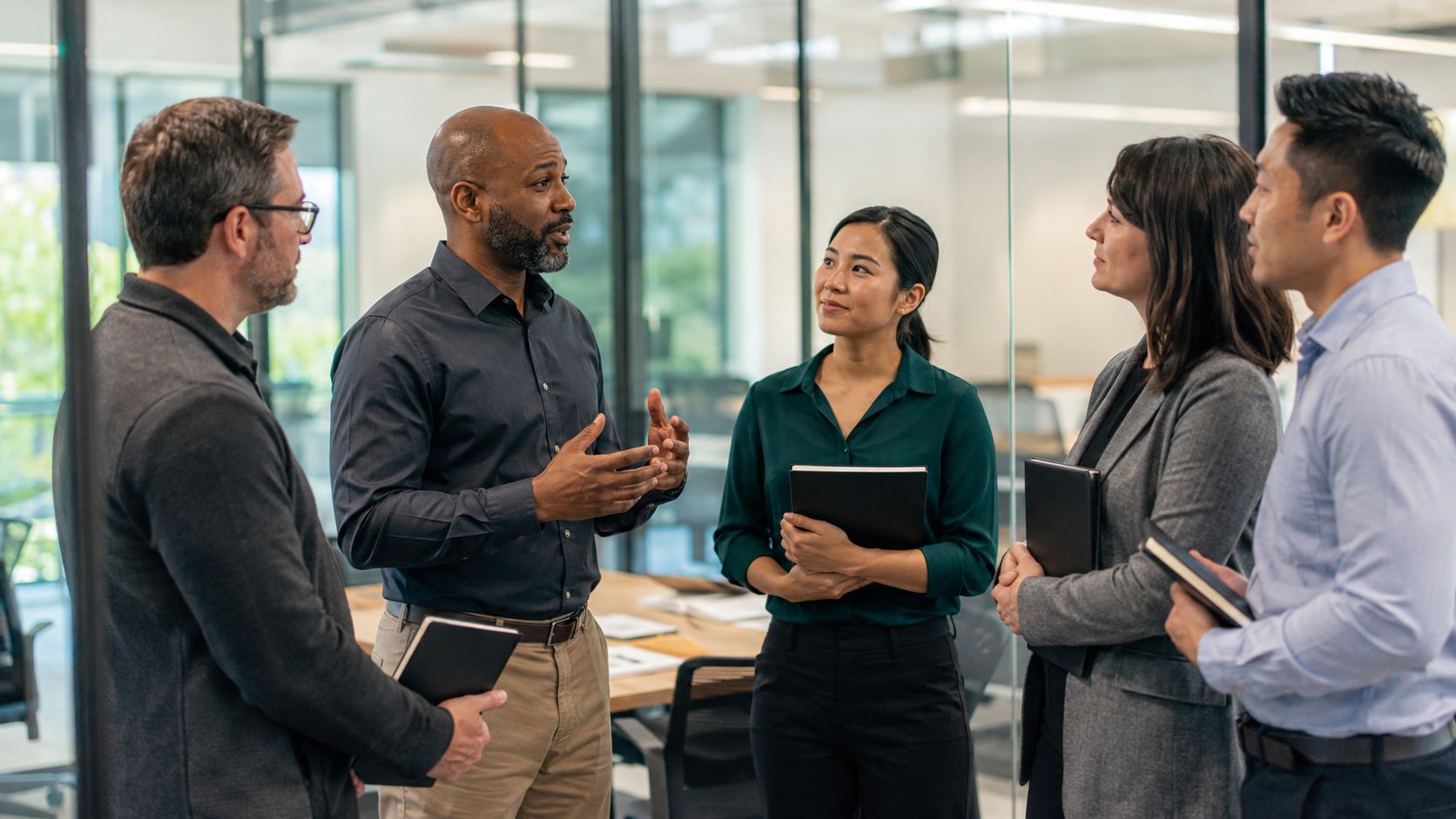 Follow-up safety discussion with employees after training
